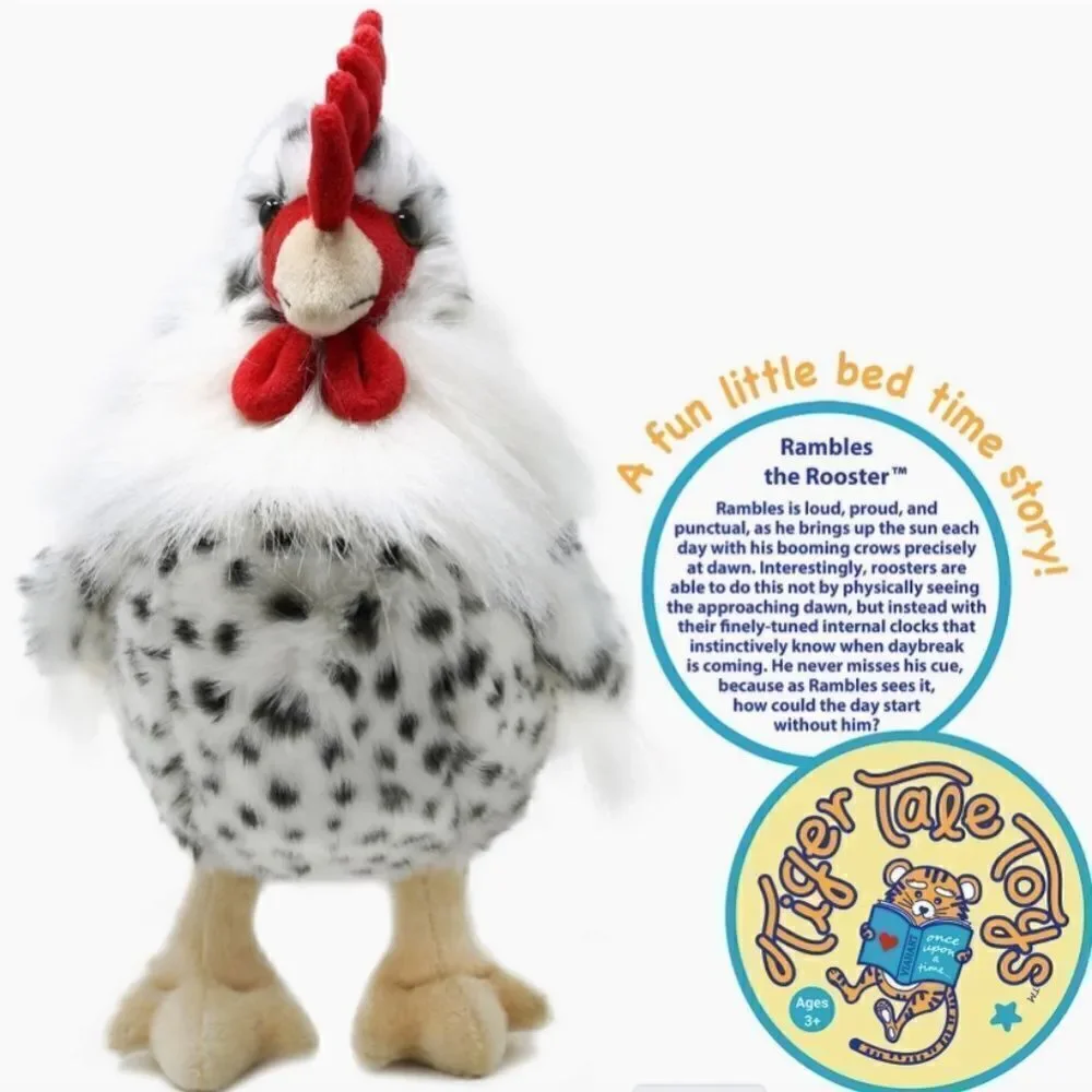 Rooster Stuffed Plush Animal Toy New Stock Play Chicken Kids Fun Christmas